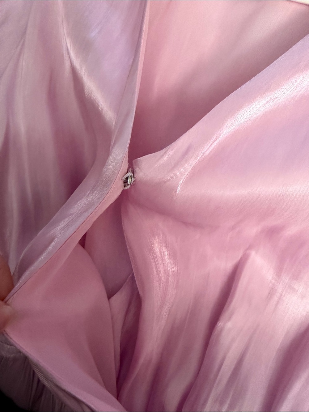 Polagram Lavender-Pink Tiered Long Sleeve Dress - Picture 3 of 5